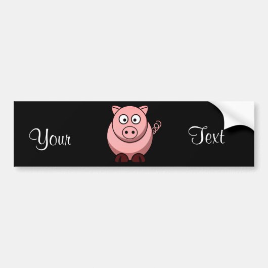 Autocollant De Voiture Cochon (Devant)