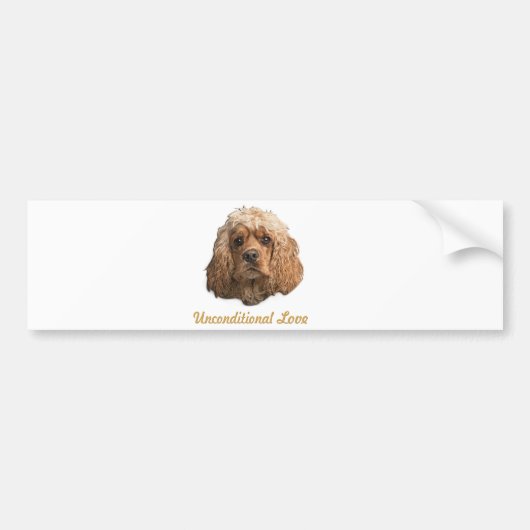 Autocollant De Voiture Cocker Spaniel (Devant)