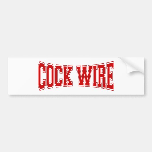 AUTOCOLLANT DE VOITURE COCKWIRE (Devant)