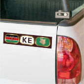 Autocollant De Voiture Code de la carte du drapeau du Kenya (Sur camion)