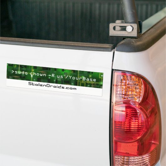 Autocollant De Voiture Code de Linux de Schmidty (Sur camion)