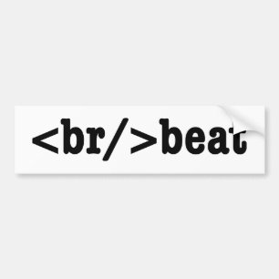 Autocollant De Voiture code HTML breakbeat