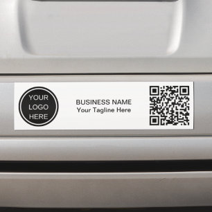 Autocollant De Voiture Code QR personnalisé et logo de l'entreprise