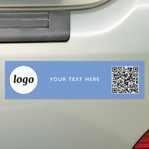 Autocollant De Voiture Code QR promotionnel simple logo et texte pour ent