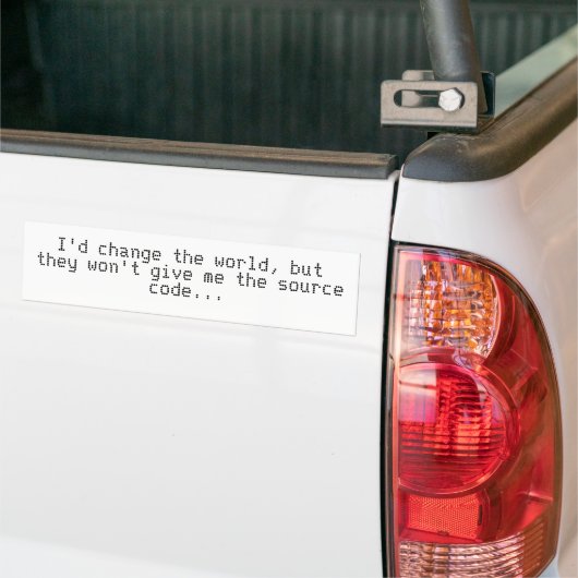 Autocollant De Voiture code source (Sur camion)