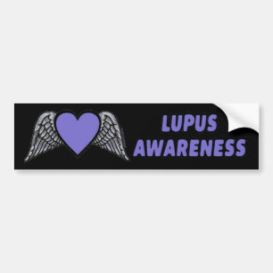 Autocollant De Voiture Coeur/Ailes...Lupus