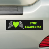 Autocollant De Voiture Coeur/ailes...Lyme (En voiture)