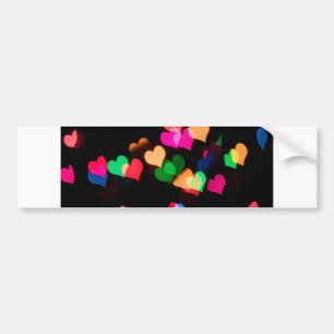 Autocollant De Voiture coeur arc-en-ciel