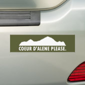 Autocollant De Voiture Coeur d'Alene Idaho S'il vous plaît (En voiture)