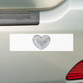 Autocollant De Voiture Coeur diamant (En voiture)