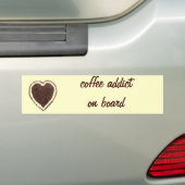 Autocollant De Voiture coeur du café (En voiture)