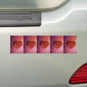 Autocollant De Voiture coeur rose corail (En voiture)