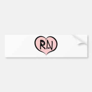 Autocollant De Voiture Coeur rose RN