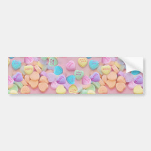 Autocollant De Voiture coeurs de bonbons valentines
