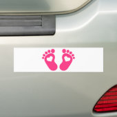 Autocollant De Voiture Coeurs de pieds de bébé (En voiture)