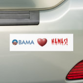Autocollant De Voiture Coeurs Hamas d'Obama ! Adhésif pour pare-chocs (En voiture)