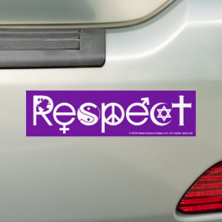 Autocollant De Voiture Coexister dans le Respect - Paix Gentillesse & Tol
