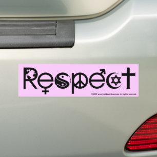 Autocollant De Voiture Coexister dans le Respect - Paix Gentillesse & Tol