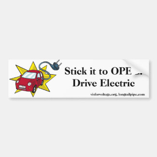 Autocollant De Voiture Collez-le à l'OPEP ! Commande électrique - adhésif