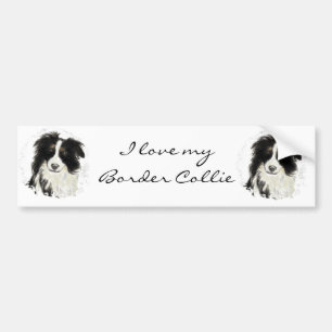 Autocollant De Voiture Collie de bordure personnalisée - Collection de ch