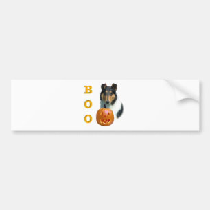 Autocollant De Voiture Collie (lisse) Boo