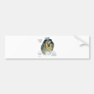 Autocollant De Voiture Collie (rugueux merle)