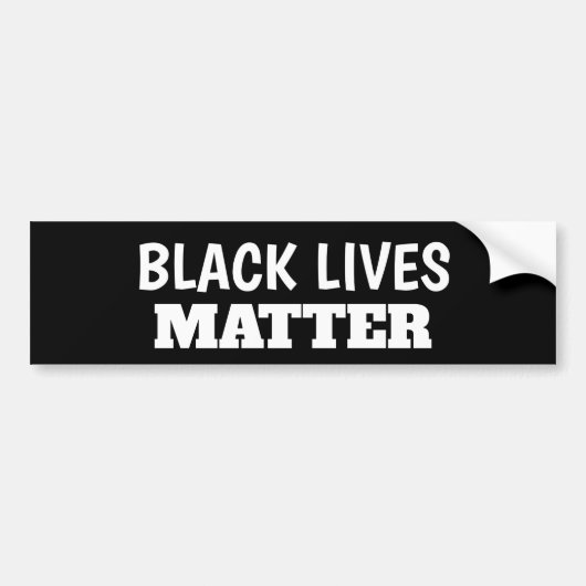 Autocollant De Voiture Colonne de pare-chocs Black Lives Matter (Devant)
