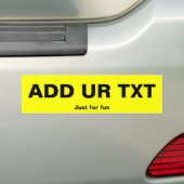 Autocollant De Voiture Colonne de pare-chocs Fun Registration Plate (En voiture)