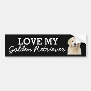 Autocollant De Voiture Colonne de pare-chocs Golden Retriever