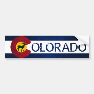 Autocollant De Voiture Colorado drapeau robuste pare-chocs de cerf