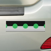 Autocollant De Voiture Colorbloc noir blanc et cercle vert (En voiture)