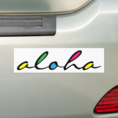 Autocollant De Voiture coloré ALOHA (En voiture)