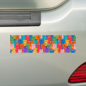 Autocollant De Voiture Colorful cats (En voiture)