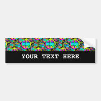 Colorful PEACE seamless pattern + your ideas