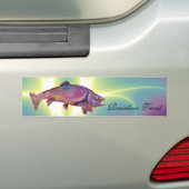 AUTOCOLLANT DE VOITURE COLORFUL RAINBOW TROUT (En voiture)