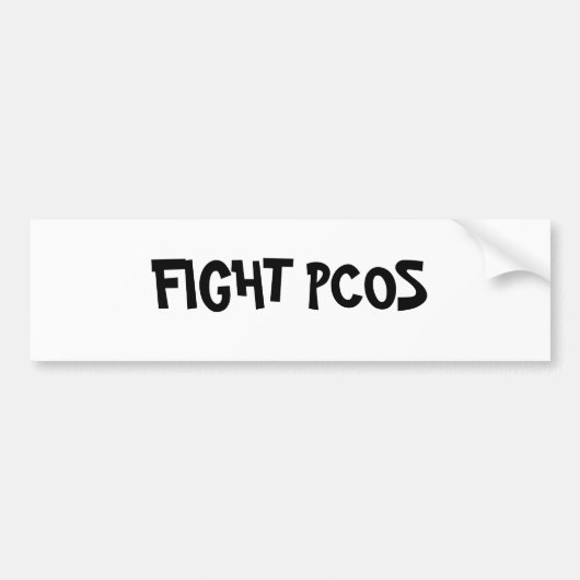 AUTOCOLLANT DE VOITURE COMBAT PCOS (Devant)