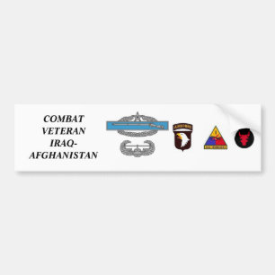 Autocollant De Voiture CombatInfBadge2Awd, aab, 1ad, 1mkl, 34ID, COMBA…