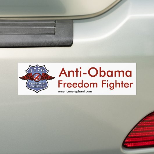 Autocollant De Voiture Combattant de liberté d'Anti-Obama (En voiture)