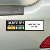 AUTOCOLLANT DE VOITURE COMBATTANT D'USS FORRESTAL VIETNAM (En voiture)