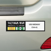AUTOCOLLANT DE VOITURE COMBATTANT INTERMÉDIAIRE D'USS VIETNAM (En voiture)