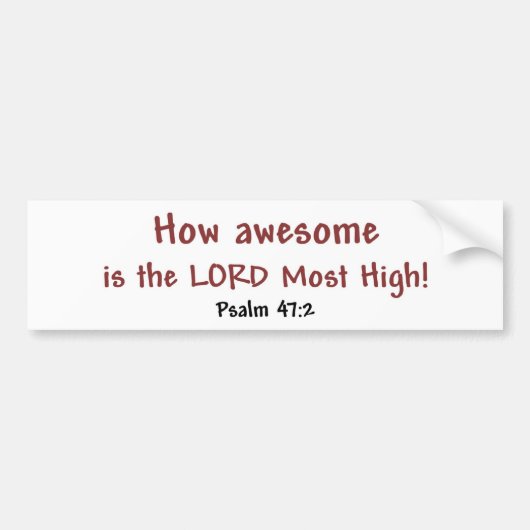 Autocollant De Voiture Combien impressionnant (blanc) (Devant)