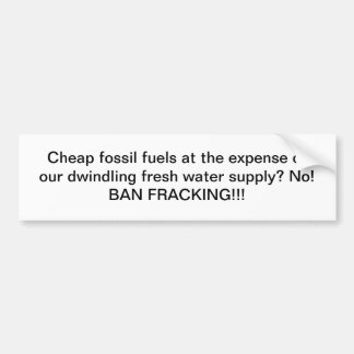 Autocollant De Voiture Combustibles fossiles bon marché CONTRE l'eau :