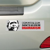 AUTOCOLLANT DE VOITURE COMMUNISME, SOCIALISME, OBAMANISM (En voiture)