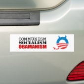 AUTOCOLLANT DE VOITURE COMMUNISME, SOCIALISME, OBAMANISM (En voiture)