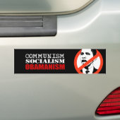 AUTOCOLLANT DE VOITURE COMMUNISME, SOCIALISME, OBAMANISM (En voiture)