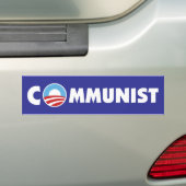 Autocollant De Voiture Communiste d'Obama (En voiture)