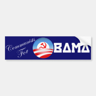 Autocollant De Voiture Communistes pour Obama