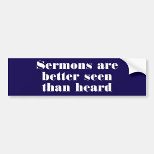 Autocollant De Voiture Comportement moral contre sermon chrétien