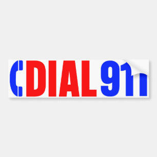 Autocollant De Voiture Composez l'autocollant 3 de 911 polices