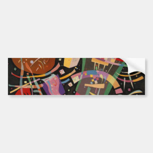 Autocollant De Voiture Composition Kandinsky 10 Peinture Abstraite